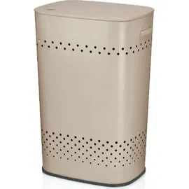 Kela Sitz-Wäschebox Malaga Metall beige 39,5x29,5x57,5cm