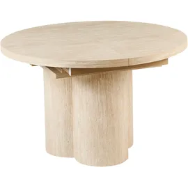 Beliani Ausziehtisch 120 x 76 cm braun