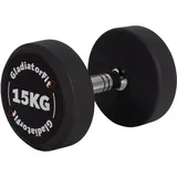 Rundhantel aus Gummi SCHWARZ 25kg