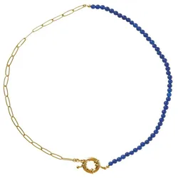 Gemshine Halskette 'Jade' gold coloured Hellbraun Damen 