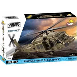 Cobi Armed Forces 5906 Sikorsky UH-60 Black Hawk, 1:32, Bausatz 928 Klemmbausteine, I Figur