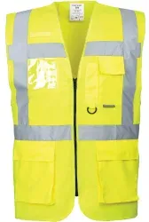 PORTWEST® Warnweste Executive BERLIN, Kl. 2, gelb S476 , 1 Stück, Größe: XL