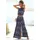 vivance by lascana Maxikleid Blau/Rosé Bedruckt 40