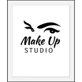 queence Bild »Make up Studio«, in 3 Größen, gerahmt, schwarz