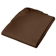 FLEURESSE Colours 009100 Mako-Satin 160 x 200 cm zartbitter