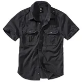 Brandit Textil Vintage Kurzarmhemd Black M