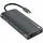 NATEC USB-C Hub Natec NMP-2162, 100 W, Ethernet SD/MicroSD Grau