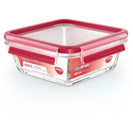Emsa Clip&Close Glass Frischhaltedose 0,8 L Rot