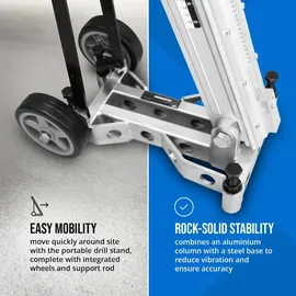 MSW Kernbohrständer - Bohrdurchmesser bis 350 mm - 760 mm Hub