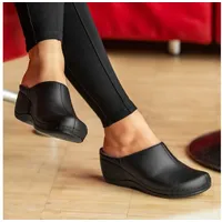 Berkemann Berkemann Erwachsene Berkina Jada Clogs Leder Clog schwarz