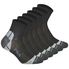 Fila Quarter Multisport Socken 6er Pack Schwarz 39-42