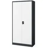 Jan Nowak Mehrzweckschrank 185 x 90 x 45 cm Anthrazit/Weiß
