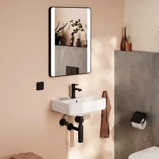 Hansgrohe Xanuia Q Handwaschbecken, 1 Hahnloch, mit Überlauf, 450x340mm, weiß