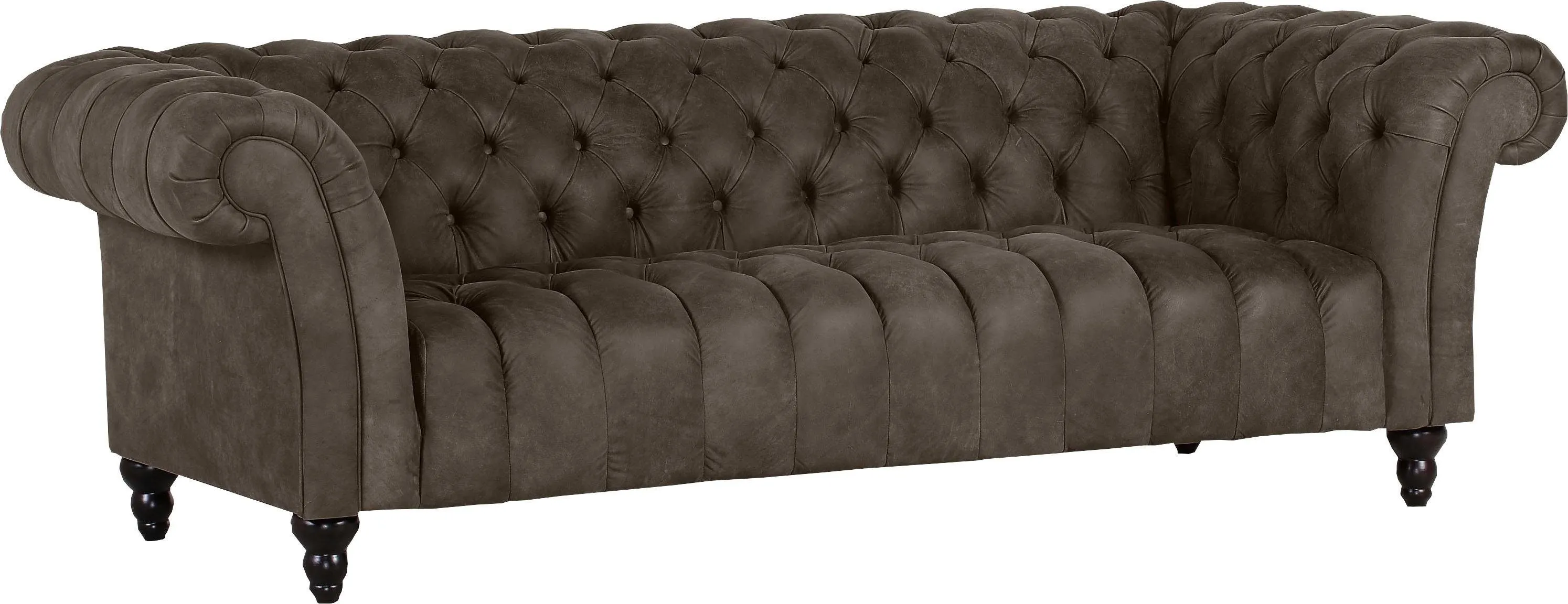 Big-Sofa GUTMANN FACTORY "Amazonas" Sofas Gr. B/H/T: 230cm x 74cm x 101cm, Anilinleder, grau aus Anilinleder