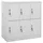 vidaXL Garderobenschrank Stahl 90x45x92,5 cm Hellgrau
