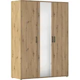 Rauch Drehtürenschrank VOYAGER 140 x 194 x 53 cm Braun