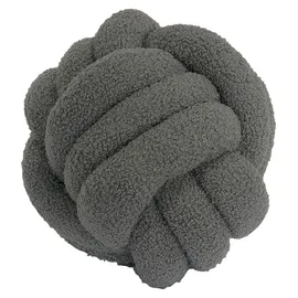 f+b collection Knoten-Kissen Ø 25 cm Grau