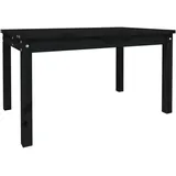 vidaXL Gartentisch 82,5 x 50,5 x 45 cm Schwarz