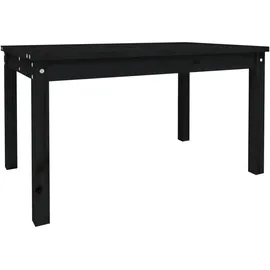 vidaXL Gartentisch 82,5 x 50,5 x 45 cm Schwarz