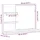 vidaXL Badspiegel mit Ablagen Altholz-Optik 60x10,5x45 cm