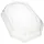 Papstar Starpak 10 Deckel für Servierplatten, PET 6,3 cm x 45 cm x 31,5 cm transparent