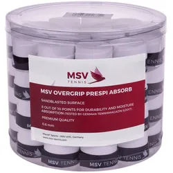 MSV Overgrip Prespi Absorb 0.6mm (Schweissabsorption/Komfort) weiss 60er Box
