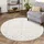 Carpet City Hochflor Teppich 200 x 200 cm Weiß