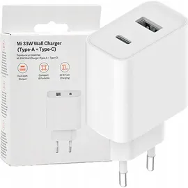 Xiaomi Mi 33W Wall Charger (Type-A+Type-C) EU