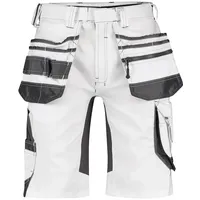 DASSY DASSY® Trix Painters Malershorts mit Stretch und Holstertaschen weiß/anthrazitgrau