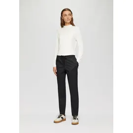 s.Oliver Relaxed Jogpant Karo-Optik Schwarz 44