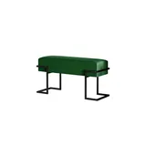 Möbel Kraft Polsterbank Grün/Schwarz 80 x 42 x 34 cm
