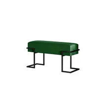 Möbel Kraft Polsterbank Grün/Schwarz 80 x 42 x 34 cm