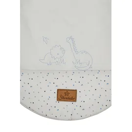 Sterntaler Babyschlafsack 62/68 Dino Rexi - Schlafsack leicht wattiert aus weichem Polycotton - mit 2-Wege Reißverschluss & Druckknöpfen an Schulter, graublau