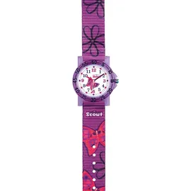 Scout Achtion Girls 280378008 Quarzuhr mehrfarbig Silikonarmband lila