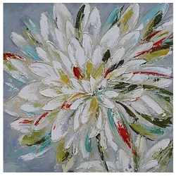 Leinwandbild - Motiv: Große Blume - 100 x 100cm