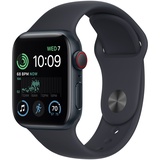Apple Watch SE 2022 GPS + Cellular 40 mm Aluminiumgehäuse mitternacht, Sportarmband mitternacht