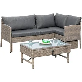 Merxx Viletta Lounge-Set steinbeige