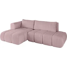 altdecor Ecksofa Cord 2-Sitzer Rosa