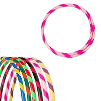 hoopomania Bunter Hula Hoop Reifen, faltbar, Ø95cm, Rosa-Pink