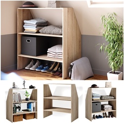 VICCO Dachschrägenregal Bücherregal Wandregal Standregal Regal Dachschräge Sonoma Eiche