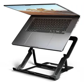 AXAGON STND-LAB Aluminium-Laptop-Ständer 10" - 17.3" höhenverstellbar, faltbar, Aluminium Laptop- Tablet-Ständer, schwarz