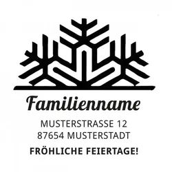 Monogrammstempel - Schneeflocke - Trodat 4924
