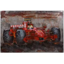 Harms Import Garden Pleasure Wandbild 3D Rennwagen, Metall