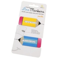 Bookchair Line Markers Pencils/Lesezeichen/2er Set Stifte