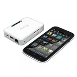 Fantec MWiD25-DS Mobile WLAN Docking Station (RJ45 und USB 2.0 Host Anschluss, SD Karten Slot, interner Akku, mobiler Akku, Kopierfunktion, Multi-Plattform für Android, iOS, Windows, Mac OS, Linux)