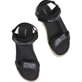 Pepe Jeans Herren. Sunset Savage Sandale, Schwarz 44