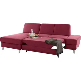 sit&more Ecksofa »Clio L-Form« wahlweise mit Bettfunktion oder Vorziehsitz und Bettkasten, Federkern