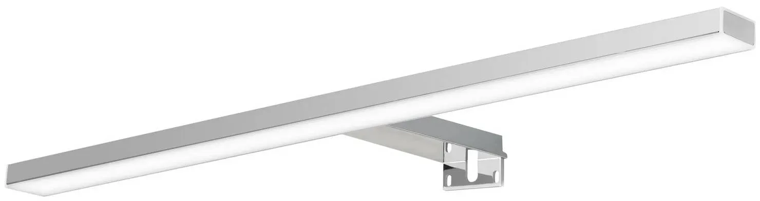 Ebir Wandlampe Esther 2, chrom / silber, für Badezimmer, Kunststoff, Modern, Wandleuchte, Wandlampe Bad - 10.7 cm - 50 cm - 2.8 cm