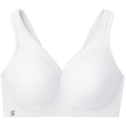 GLAMORISE Nahtloser MagicLift-Sport-BH - Weiss Unterwäsche   Damen 