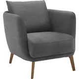 Schöner Wohnen Sessel Pearl Bouclé 86 x 68 x 86 cm Grau